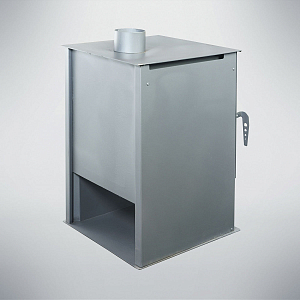 Печь-Камин Варвара "ГАРМОНИЯ 105 (Графит)" (Стальная 3D футеровка)